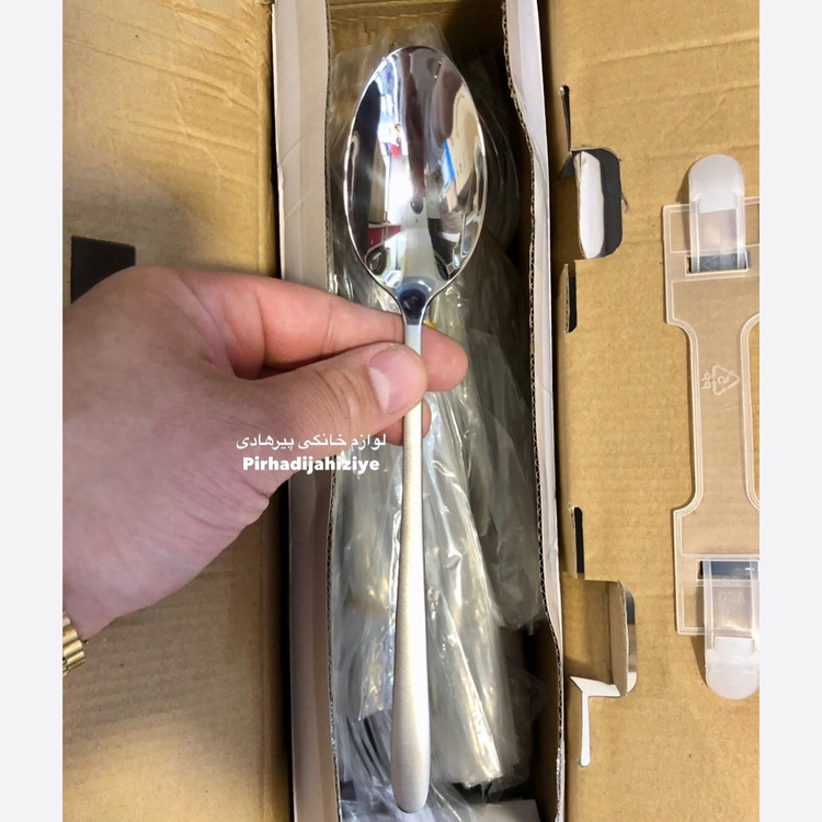 سرویس قاشق چنگال استیل دسینی اصلی. 30نفره 148 پارچه